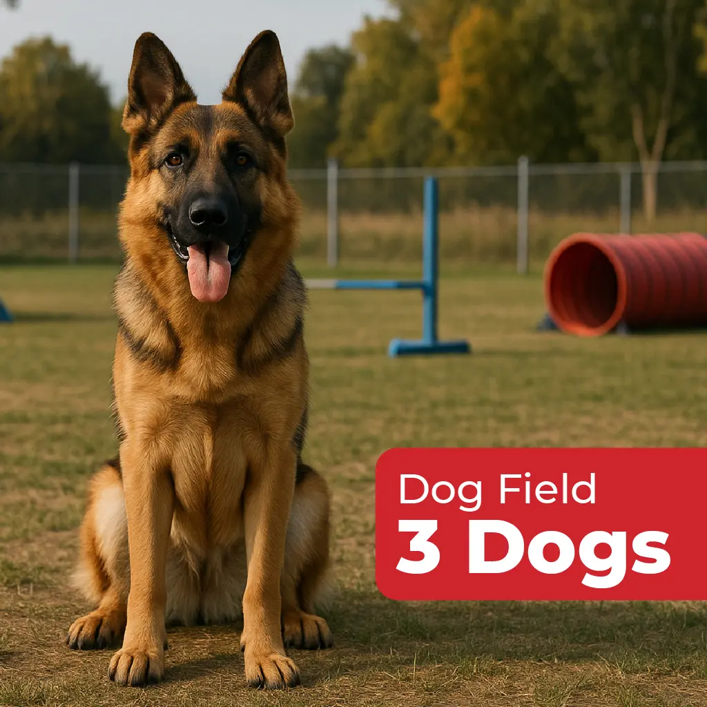 Dog Field - 3 Dogs
